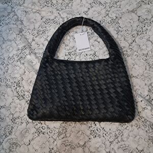NWT Walter Baker Black Woven Margaux Style Women's Bag